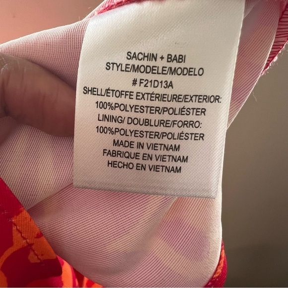 Sachin + Babi Puff-Sleeved Mini Dress Size XL - Picture 9 of 9